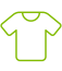 Shirt icon in green